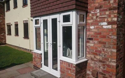 Cbmmart UPVC Solid Wood Main Door Exterior Doors for Home Use