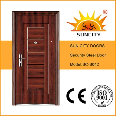 China Factory Single Double New Turkish Design Turkey Entrance Exterior Iron Metal Security Steel Door