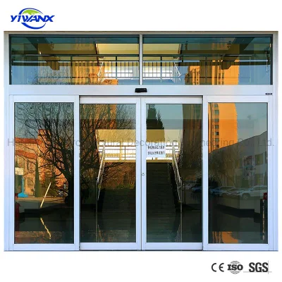 High Quality Industrial Hotel Interior Commercial Auto Automatic Operators Aluminium Glass Sliding Door