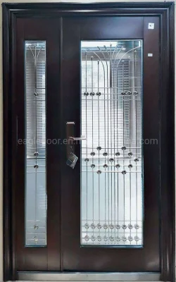 EU High Performance Stainless Steel Main Entrance Doors Decorative House Front Door with Glass