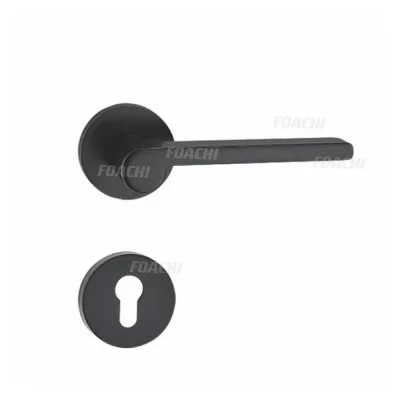 2023 Modern Luxury Design Italy Zinc Alloy Door Security Handle Newest Popular Simple Design Modern Zinc Alloy Front Door Lever Handle on Rosette