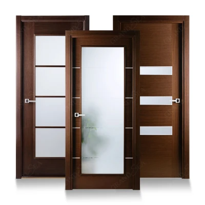 Custom Composite Teak Modern Plywood Main Internal Room Flush Panel Fire Rated MDF Timber WPC Solid Interior Hard PVC Wooden Door
