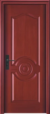 2023 Custom White Oak Natural Wood Veneer Door Healthy Interior Lacquer Doors French Door with Glass for Bedroom