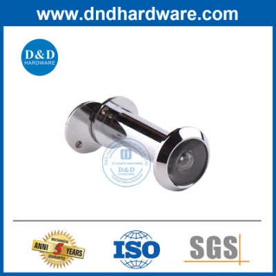 Hardware Accessories Large Security Glass Lens Gloss Chrome Wide Angle Front Door Eye Hole Peephole Door Viewer with Cover