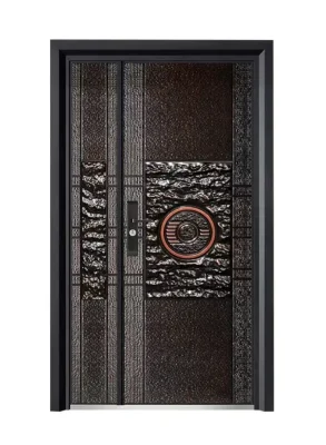 Cheapest Decorative Exterior Steel Door India Style Main Front Anti Theft Security Steel Door