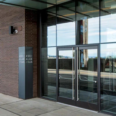 Exterior/Interior Aluminium Glass Double Glazed Entry Casement French Doors