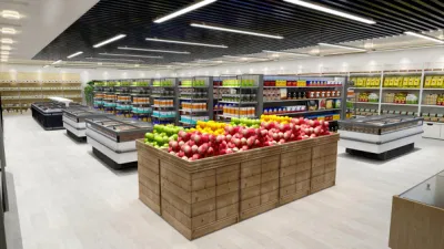 Modern Convenience Store Design Food Kiosk Layout Design