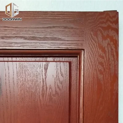 Doorwin High Quality Internal Solid Wood Frame Door Designs Interior Wooden Arched French Double Entry Timber Doors