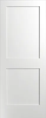 Prehung Solid Wood Interior White Painted Porte 3 Panel Shaker Door