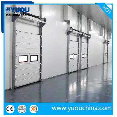 Industrial Automatic Thermal Insulated Metal Sandwich Panel Steel Exterior Sectional Sliding Lifting Overhead Garage Roll up Door for Warehouse Loading Area