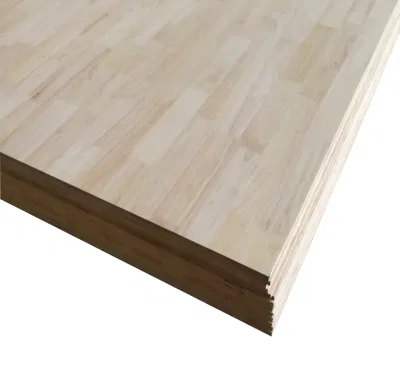 New Product Rubber Wood Finger Jointed Decorative Surface Furniture Color Desk Material Origin Type Door Finger Joint Board