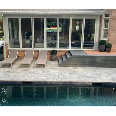 5 Year Warranty Wholesale Exterior Patio Black Folding Aluminum Frame Glass Stack Bifold Door