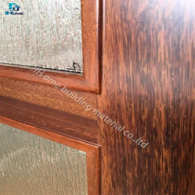 Wood Design Glass Entrance Exterior Sidelights Pivot Door