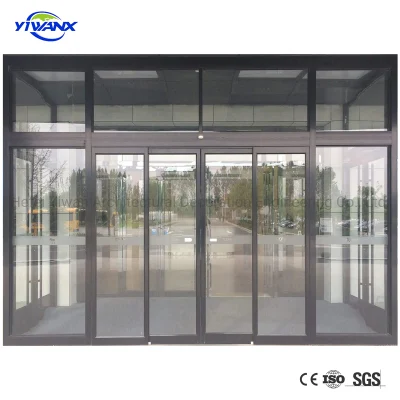 High Quality Industrial Hotel Interior Commercial Auto Automatic Operators Aluminium Glass Sliding Door