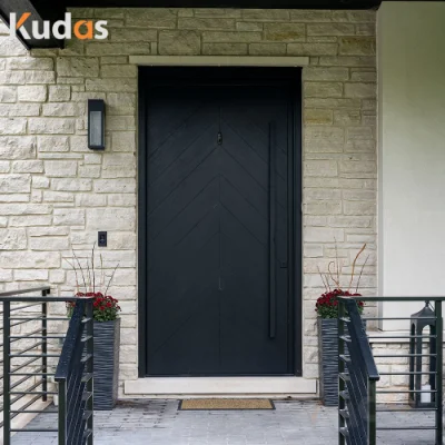 Exterior Main Gate Front Iron Entry Doors Entrance Security Steel Wooden Door for House