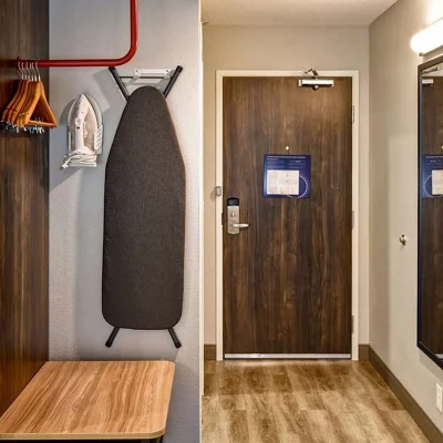 Custom 20 45 60 90 Min Fireproof Door UL Listed Security Commercial Hotel Fire Rated Wooden Door for Interior Guest Room