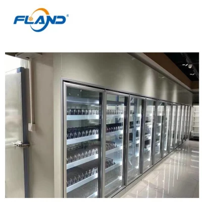 Liqueur Store Walk in Cooler Glass Door Display Cold Room in USA