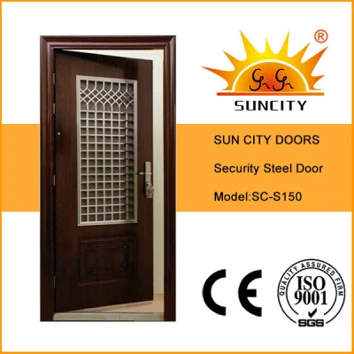 China Supplier Single Double New Turkish Design Turkey Entrance Exterior Iron Metal Security Steel Door