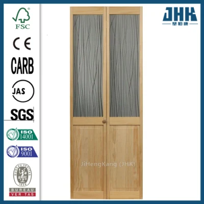 Jhk Double Swing Interior Wood Wooden Arched Folding Door