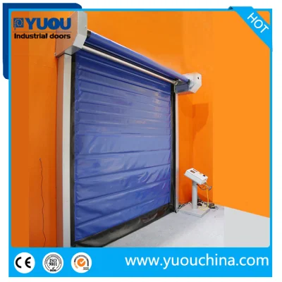 Industrial Automatic Thermal Insulated PVC Fabric Freezer Room High Speed Overhead Rolling Rapid Roll up Fast Acting Roller Shutter Doors for Cold Storage