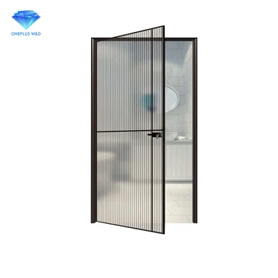 China Wholesale High Quality Customized Changhong Glass Modern Design Aluminum Narrow Frame French Style Indoor Glass Casement Door
