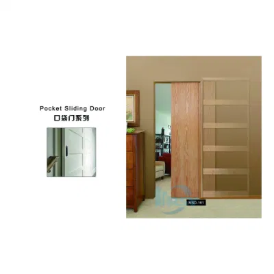 Interior Double Sliding Wooden Barn Door Solid Wood Sliding Door