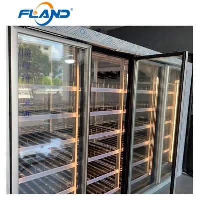 Liqueur Store Walk in Cooler Glass Door Display Cold Room in USA