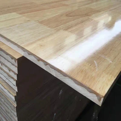 New Product Rubber Wood Finger Jointed Decorative Surface Furniture Color Desk Material Origin Type Door Finger Joint Board