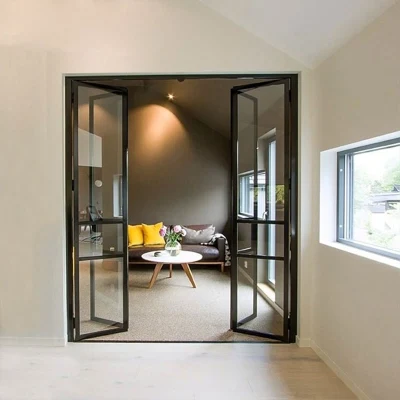 Modern Design Bathroom Glass Door Shower Room Aluminum Door for Wc Toilet Room Interior Bathroom Hinged Doors