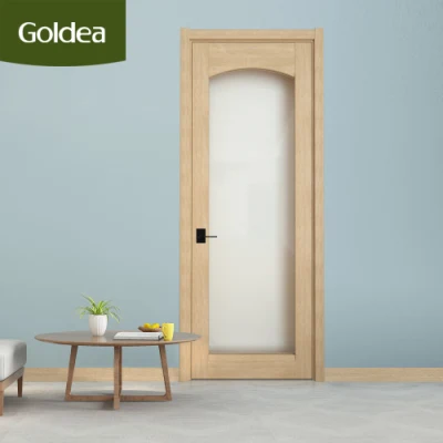 Customized China Finished Natural Oak White Brown Yellow MDF Wooden Bedroom Door