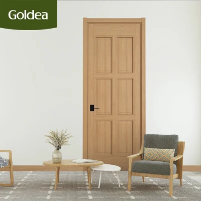 PVC Wood Plastic Composite Sliding WPC Bathroom Bedroom Kitchen Timber Front Door