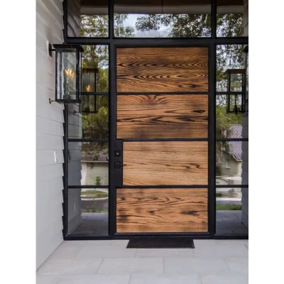 Well Made Entry Door Modern Design Pivot Door with Sidelights