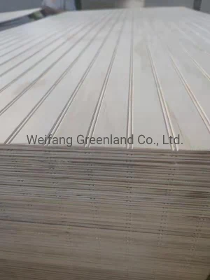 15mm Grooved Plywood, Hardwood Core, Okume Film Face and Back
