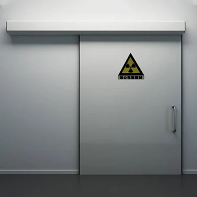 ICEN High Pb X Ray Shielding Double Opened Lead Shield Medical Hermetic Wooden Door