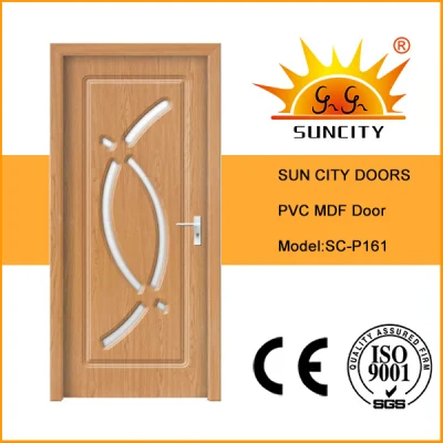 New Design Interior PVC Glass Sliding MDF Timber Doors Panel