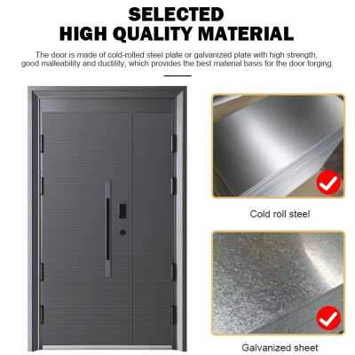 Suncity Modern Front Entry Main Entrance Security Steel Doors for Home