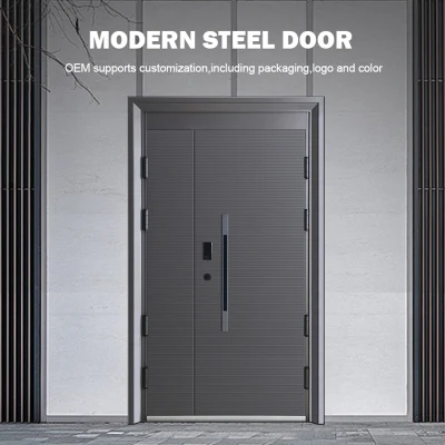 Suncity Modern Front Entry Main Entrance Security Steel Doors for Home