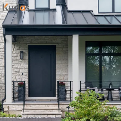Exterior Main Gate Front Iron Entry Doors Entrance Security Steel Wooden Door for House