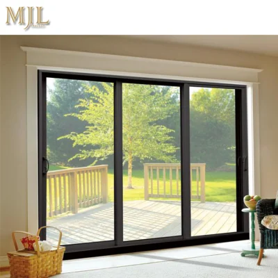 China Factory Price Double Glazed Aluminium Frame Slide House Doors and Windows Aluminum Sliding Door for Sale