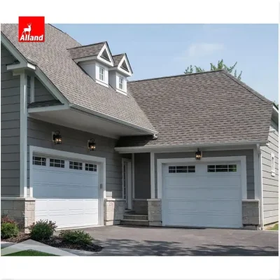 Professional Manufacturer Custom Color Grey Appearance Garage Doors Solid Wood