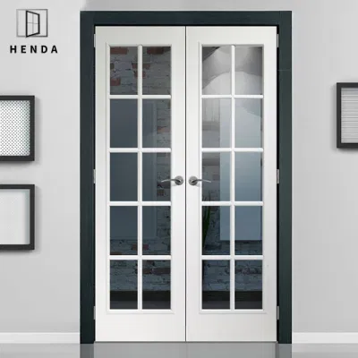 As2047 Australia Standard Exterior/Interior Main Wrought Iron Glass New Security Aluminium/Metal/Steel French Single Double Swing Doors Door
