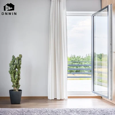 Modern Style Aluminium Narrow Frame Tempered Glass Casement Patio Doors for House