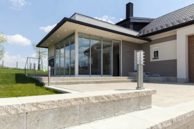 Factory Building Material Glass for House Solarium Greenhouse Slant Roof Heat Insulation Winter Garden Sunroom Custom Home Decoration Door for House