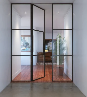 Cast Iron Door Wood Stove Iron Door with Glass Reinforced Iron Door