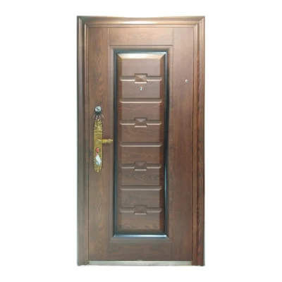 Security Modern Style Single Exterior Wrought Iron Front Door