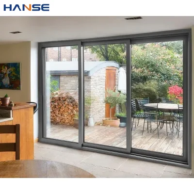 Heavy Duty Exterior Metal Aluminium Doors High Quality Aluminium Alloy Frame Sliding Patio Glass Window and Door for Villa