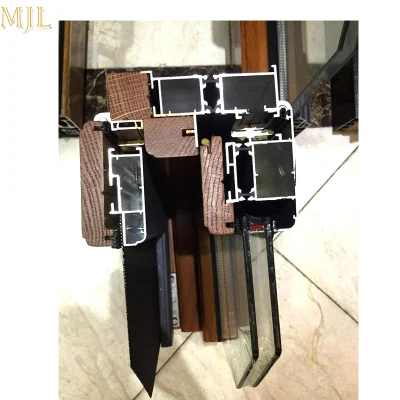 Double Glazing Low E Glazing Solid Wooden Sliding Glass Doors