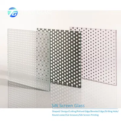 3mm 4mm 6mm White /Black Silkscreen Printing Tempered Glass Panels for Windows Door Shower Room Interior Decoration