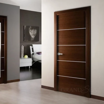Customized Modern Door Internal Interior Frameless Bedroom Composite Wooden Doors