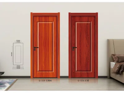 New Model Antique Interior Kitchen Melamine Door Skin Designs Solid Wood Door